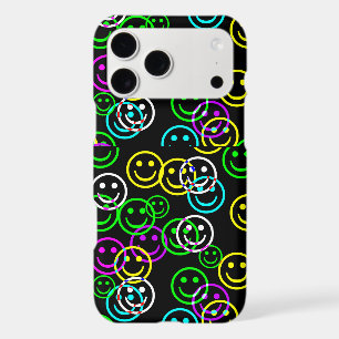 Neon Happy Face iPad case