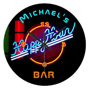 Bar Wall Clocks Zazzle Uk