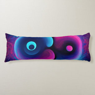 Neon Harmony: A Modern Interpretation of Yin Yang Body Cushion