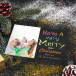 Neon Have A Merry Little Christmas Photo Card<br><div class="desc">Have a Very Merry Little Christmas Photo Card</div>