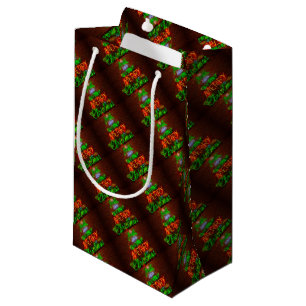 Neon Have A Very Merry Christmas Small Gift Bag