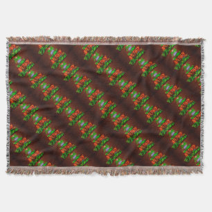 Neon Have A Very Merry Christmas Throw Blanket