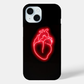Neon Heart iPhone 15 Case