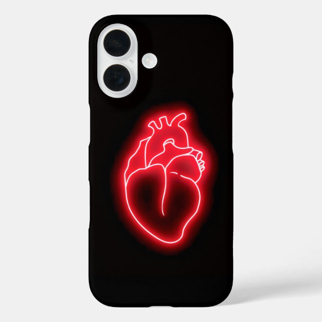 Neon Heart Case-Mate iPhone Case (Back)