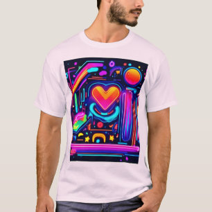 Neon Heart Chaos T-Shirt