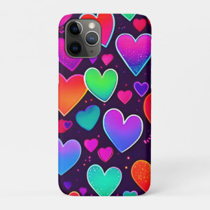 Neon Heart Symphony iPhone 11 Pro Case