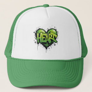 Neon Heartbeat Trucker Hat
