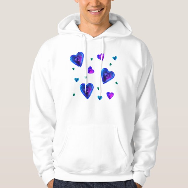 Neon Hearts Hoodie (Front)