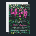 Neon Hello Forty 40th Birthday Party Invitation<br><div class="desc">Neon Hello Forty 40th Birthday Party Invitation</div>