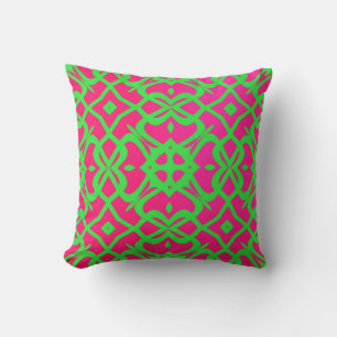 Neon Hot Pink/Neon Green Pillow