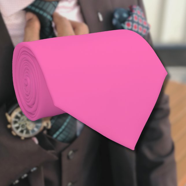 Neon Hot Pink Solid Colour | Classic Tie (Creator Uploaded)
