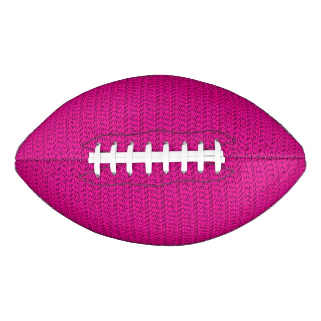 Neon Hot Pink Weave Mesh Look American Football (Front)