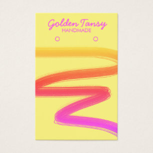 Neon Ink Swipe Earring Necklace Jewellery Display