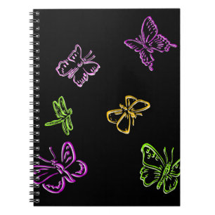 Neon Insects Notebook