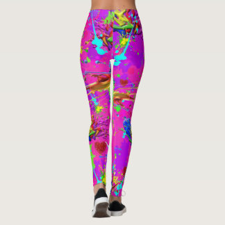 Neon Is A Splattered Paint CBDOilPrincess Leggings