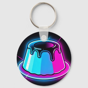 Neon Jelly Glow Dessert Art Key Ring