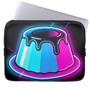 Neon Jelly Glow Dessert Art Laptop Sleeve