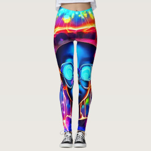 Neon Jellyfish Child Vision Leggings