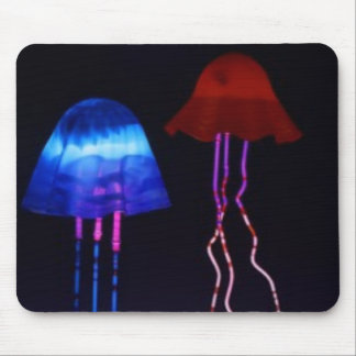 Neon Jellyfish Mouse Mat