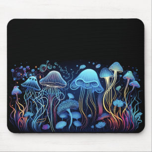 Neon Jellyfish Mouse Mat