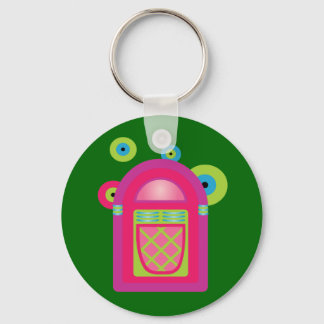 Neon Jukebox Key Ring