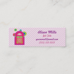 Neon Jukebox Mini Business Card