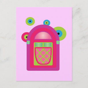 Neon Jukebox Postcard