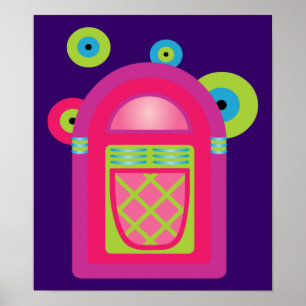 Neon Jukebox Poster