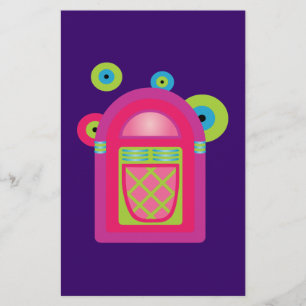 Neon Jukebox Stationery