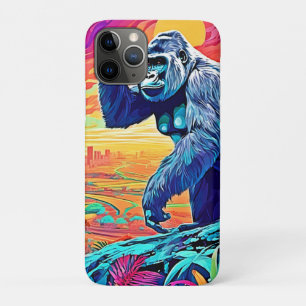 Neon Jungle Gorilla Urban Fantasy iPhone 11 Pro Case