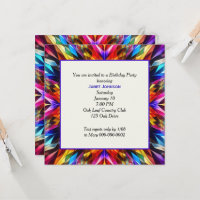 Neon Kaleidoscope Brithday Party