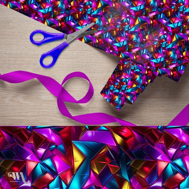 Neon Kaleidoscopia  Wrapping Paper (Creator Uploaded)