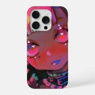 Neon Kawaii Demon Girl Pastel Goth iPhone 15 Pro Case