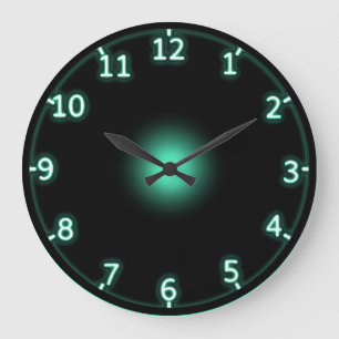 Neon Large Clock