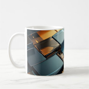Neon Lava Swirl Art Coffee Mug