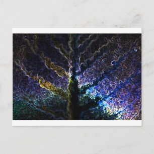 Neon Leaf Postcard