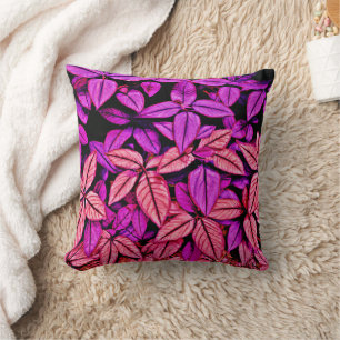 Neon Leaves Wonders Cushion