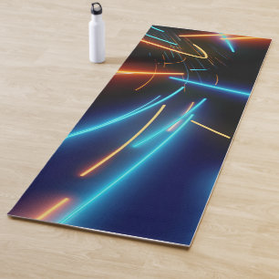 Neon Led Modern Black men yoga mat