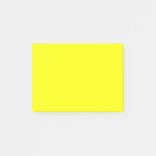 Neon Lemon Solid Colour Classic Notes