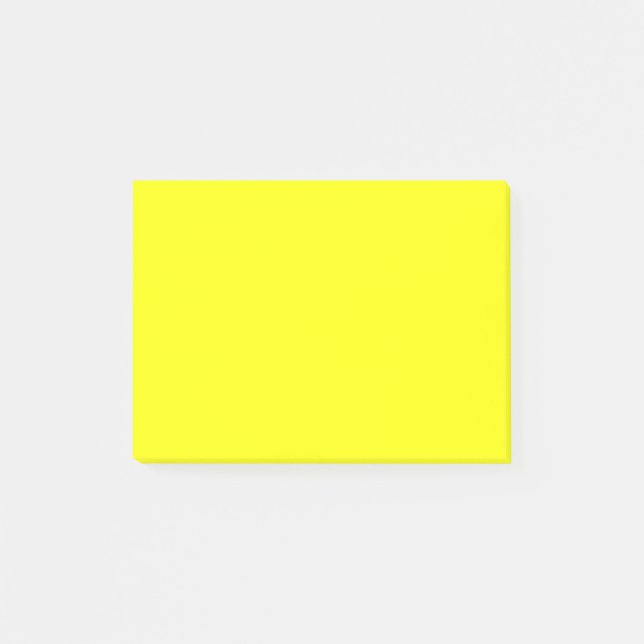 Neon Lemon Solid Colour | Classic Notes (Front)