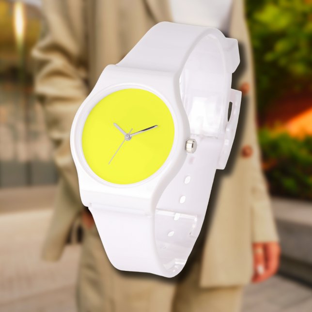 Neon Lemon Solid Colour | Classic Watch (Creator Uploaded)
