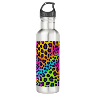 Neon Leopard Print 710 Ml Water Bottle