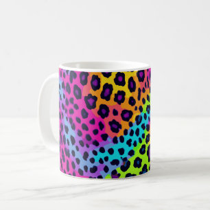 Neon Leopard Print Coffee Mug