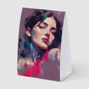 Neon Light Abstract Portrait