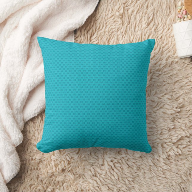 Neon light blue textured. cushion (Blanket)