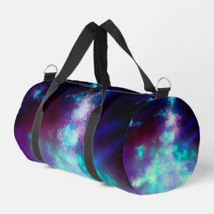 Neon Light Night Sky Duffle Bag