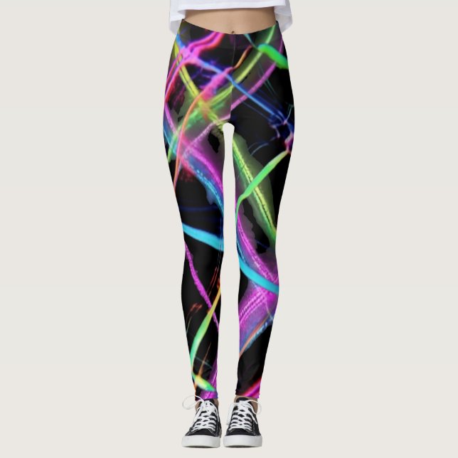 Neon light show leggings (Front)
