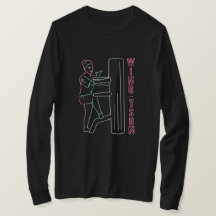 Neon Light Sign - Wing Tsun Woman Wooden Dummy