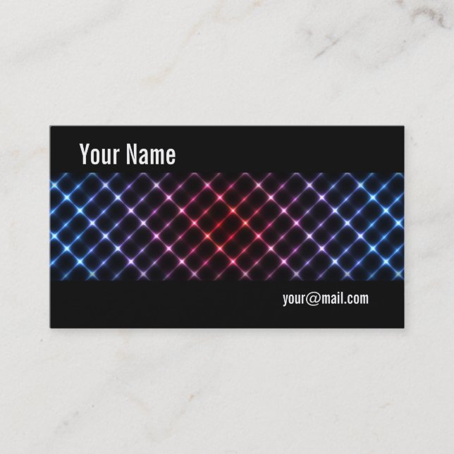 Neon lights business card (Front)