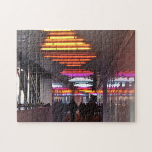 Neon Lights, Knightsbridge, London, England Jigsaw Puzzle